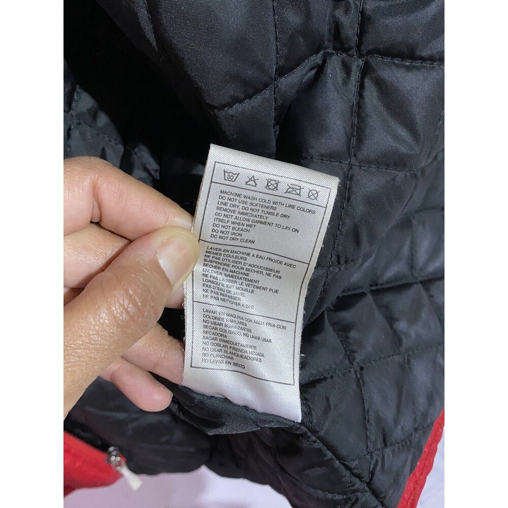 Nike Ohio State Buckeyes Jacket M Red Hooded Pullover‎ Windbreaker Quilted Lined - Picture 14 of 16